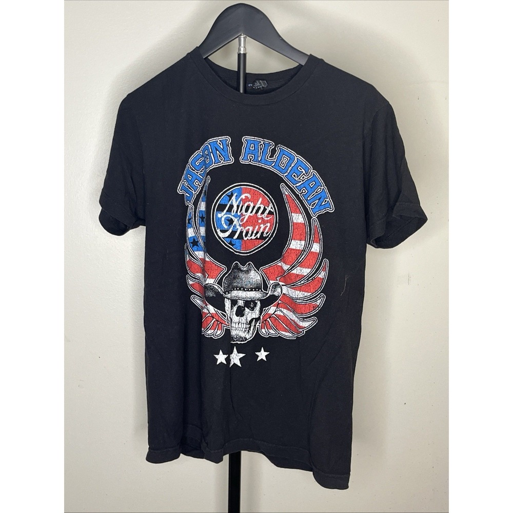 Jason Aldean Shirt Night Train Country Music Black Shirt Tee M Medium 2012